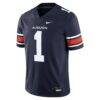 Auburn Tigers Nike Home Football Game Jersey - Navy - Side View