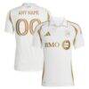 LAFC adidas 2025 Secondary Replica Custom Jersey - White - Front View
