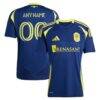 Nashville SC adidas 2025 The Heart of Nashville Kit Replica Custom Jersey - Navy - Front View
