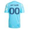 Philadelphia Union adidas 2025 The Voltage Kit Replica Custom Jersey - Blue - Detail View