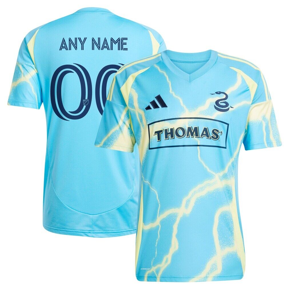Philadelphia Union adidas 2025 The Voltage Kit Replica Custom Jersey
