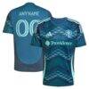 Seattle Sounders FC adidas 2025 The Salish Sea Kit Replica Custom Jersey - Blue - Front View