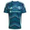 Seattle Sounders FC adidas 2025 The Salish Sea Kit Replica Custom Jersey - Blue - Side View