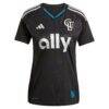 Charlotte FC adidas Women's 2025 Fortress Kit Replica Custom Jersey - Black - Side View