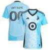 Minnesota United FC adidas Women's 2025 CONVERGENCE Replica Custom Jersey - Blue - Front View