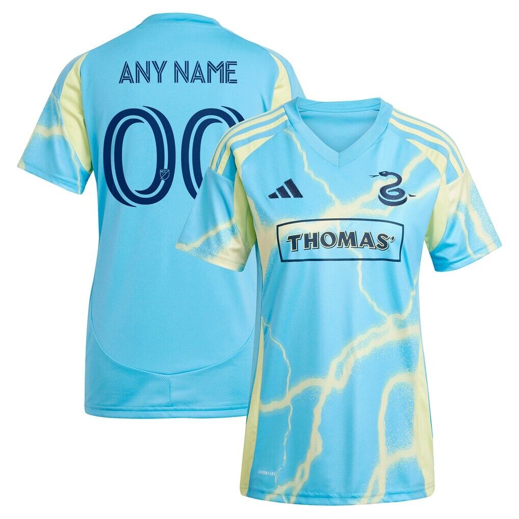 Philadelphia Union adidas Women's 2025 The Voltage Kit Replica Custom Jersey