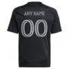 Charlotte FC adidas Youth 2025 Fortress Kit Replica Custom Jersey - Black - Detail View