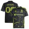 Columbus Crew adidas Youth 2025 The Goosebumps Kit Replica Custom Jersey - Black - Front View