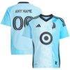 Minnesota United FC adidas Youth 2025 CONVERGENCE Replica Custom Jersey - Blue - Front View
