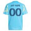 Philadelphia Union adidas Youth 2025 The Voltage Kit Replica Custom Jersey - Blue - Detail View