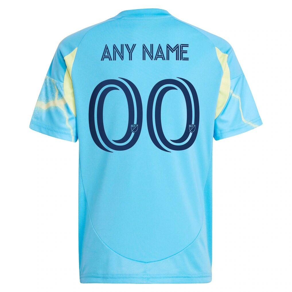 Philadelphia Union adidas Youth 2025 The Voltage Kit Replica Custom Jersey