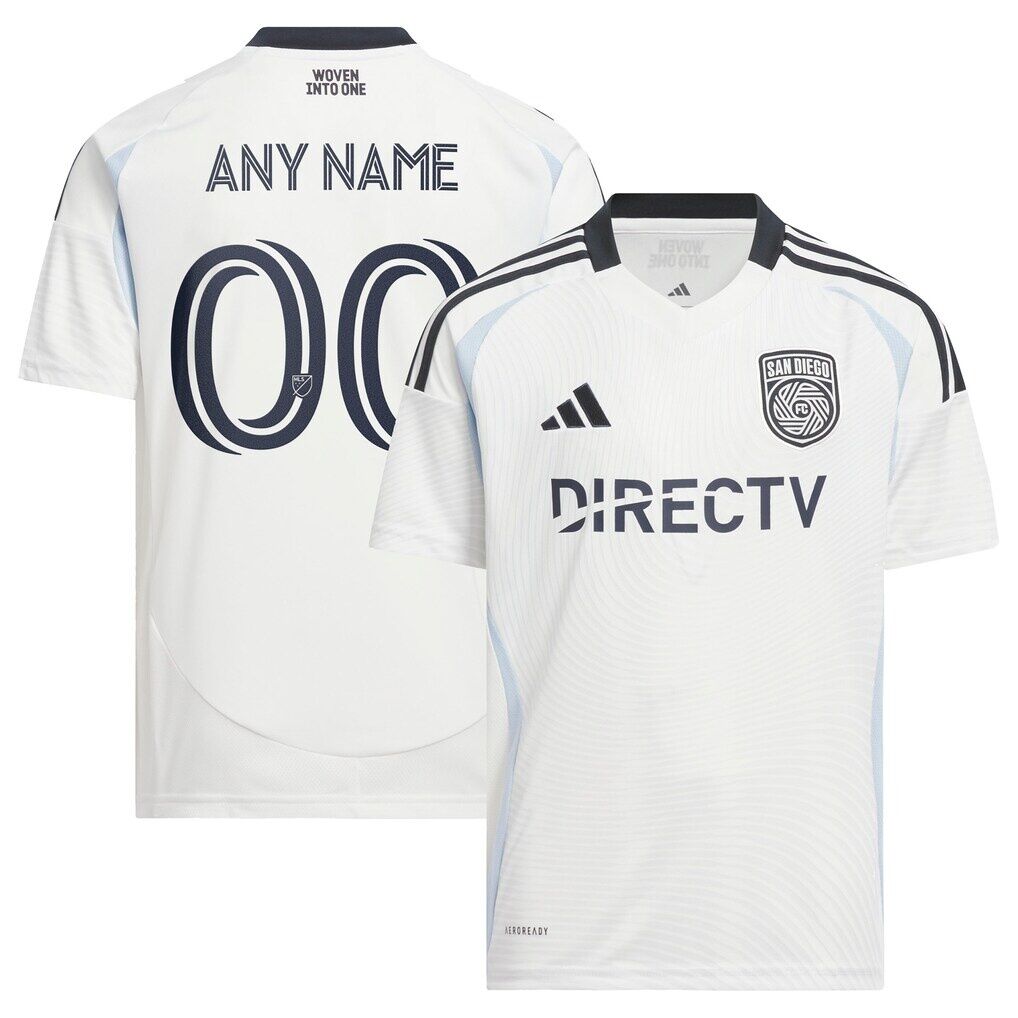 San Diego FC adidas Youth 2025 Woven Into One Replica Custom Jersey