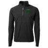 Austin FC Cutter & Buck Adapt Eco Knit Hybrid Recycled Raglan Quarter-Zip Top - Black - Side View