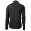 Charlotte FC Cutter & Buck Adapt Eco Knit Hybrid Recycled Raglan Quarter-Zip Top - Black - Detail View