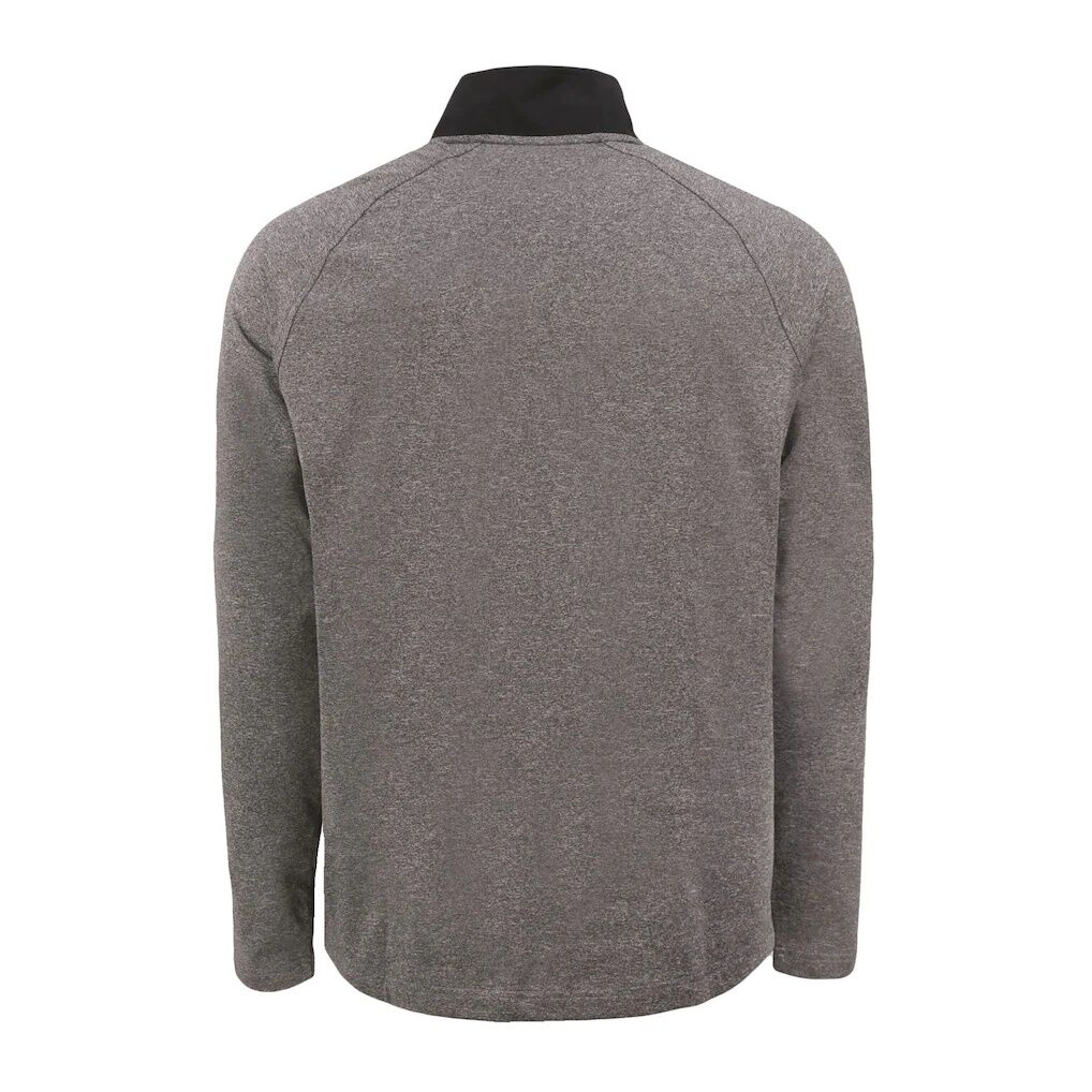 Charlotte FC Cutter & Buck Adapt Eco Knit Hybrid Recycled Raglan Quarter-Zip Top