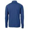 CF Montreal Cutter & Buck Adapt Eco Knit Stretch Recycled Raglan Quarter-Zip Pullover Top - Blue - Detail View