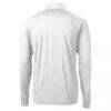 Charlotte FC Cutter & Buck Adapt Eco Knit Stretch Recycled Raglan Quarter-Zip Pullover Top - White - Detail View