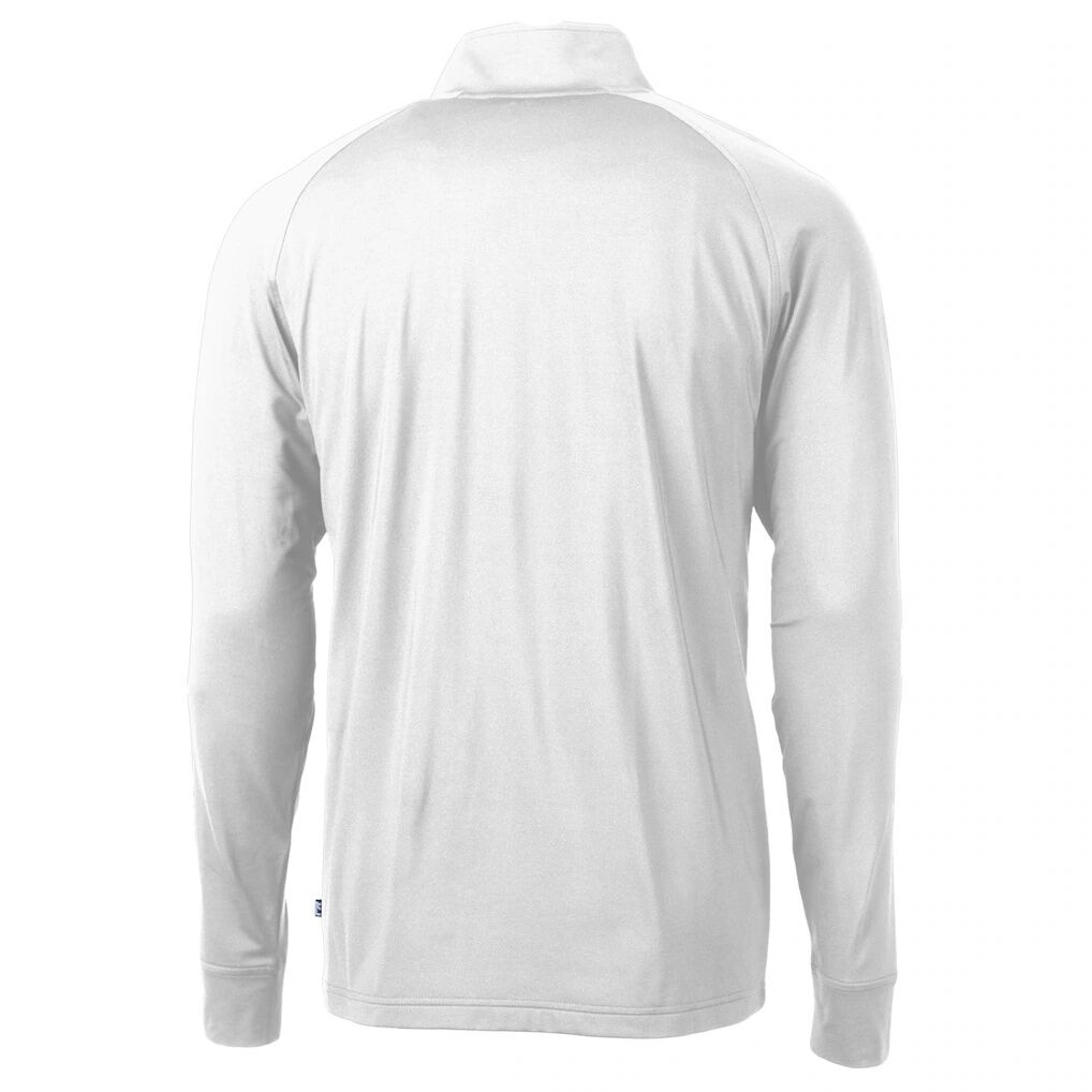 Charlotte FC Cutter & Buck Adapt Eco Knit Stretch Recycled Raglan Quarter-Zip Pullover Top