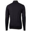 Atlanta United FC Cutter & Buck Virtue Eco Pique Recycled Quarter-Zip Pullover Top - Black - Detail View