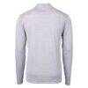 Atlanta United FC Cutter & Buck Virtue Eco Pique Micro Stripe Recycled Quarter-Zip Pullover Top - Gray - Detail View