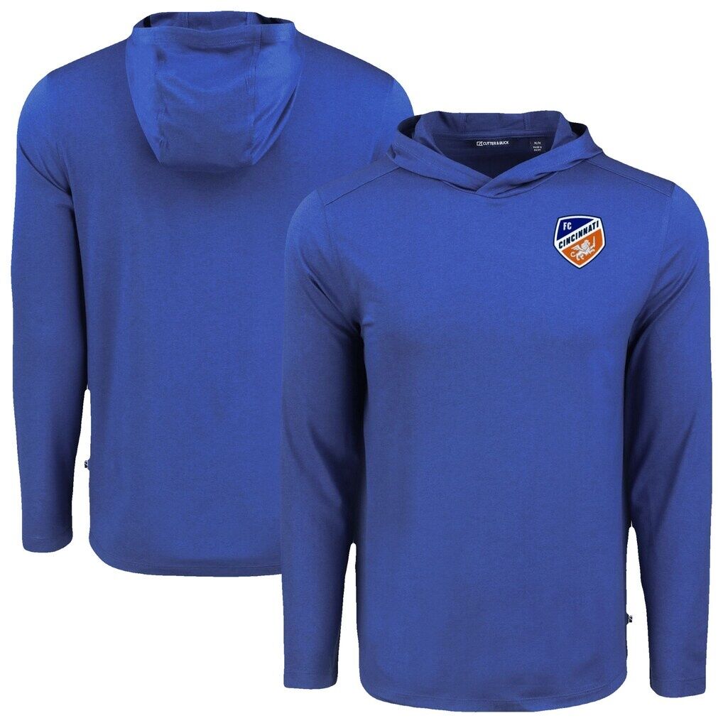 FC Cincinnati Cutter & Buck Coastline Epic Comfort Eco Recycled Long Sleeve Hoodie T-Shirt