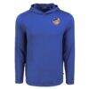 FC Cincinnati Cutter & Buck Coastline Epic Comfort Eco Recycled Long Sleeve Hoodie T-Shirt - Blue - Side View
