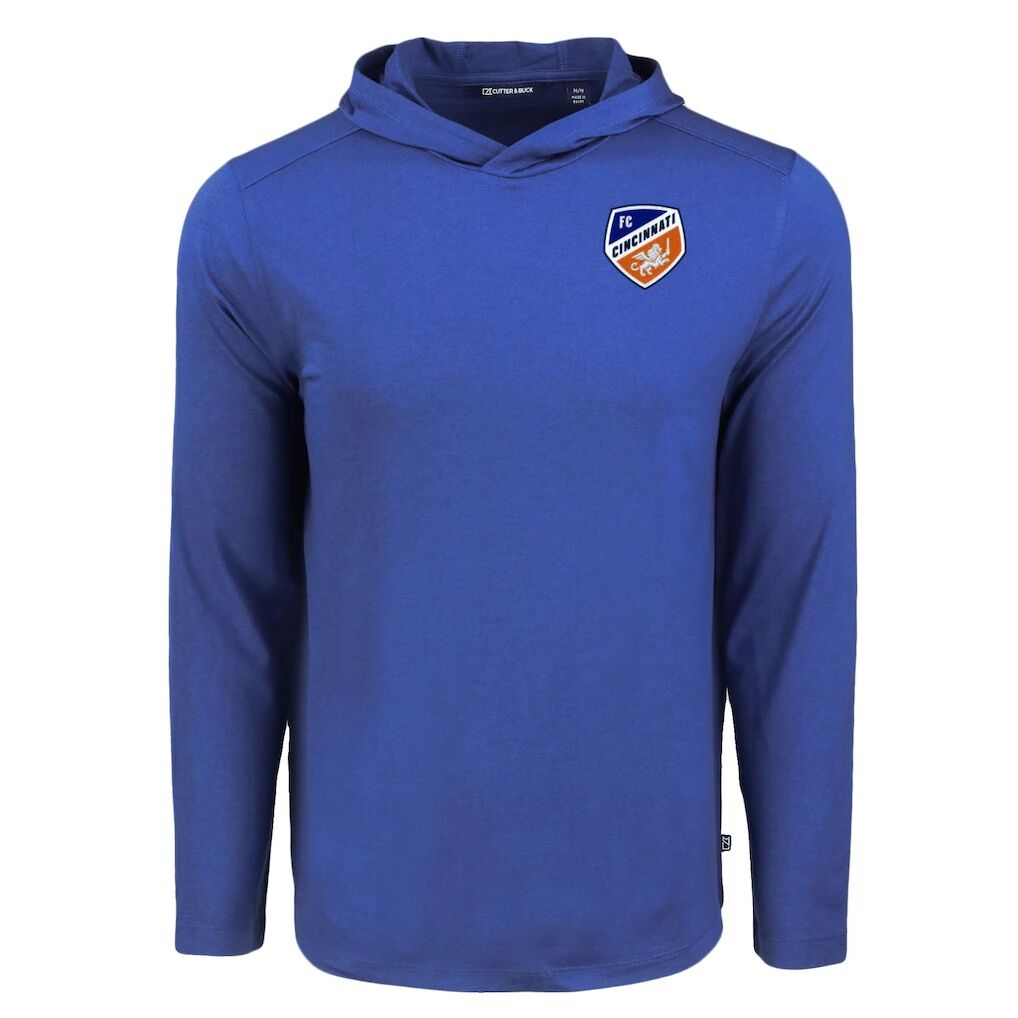 FC Cincinnati Cutter & Buck Coastline Epic Comfort Eco Recycled Long Sleeve Hoodie T-Shirt