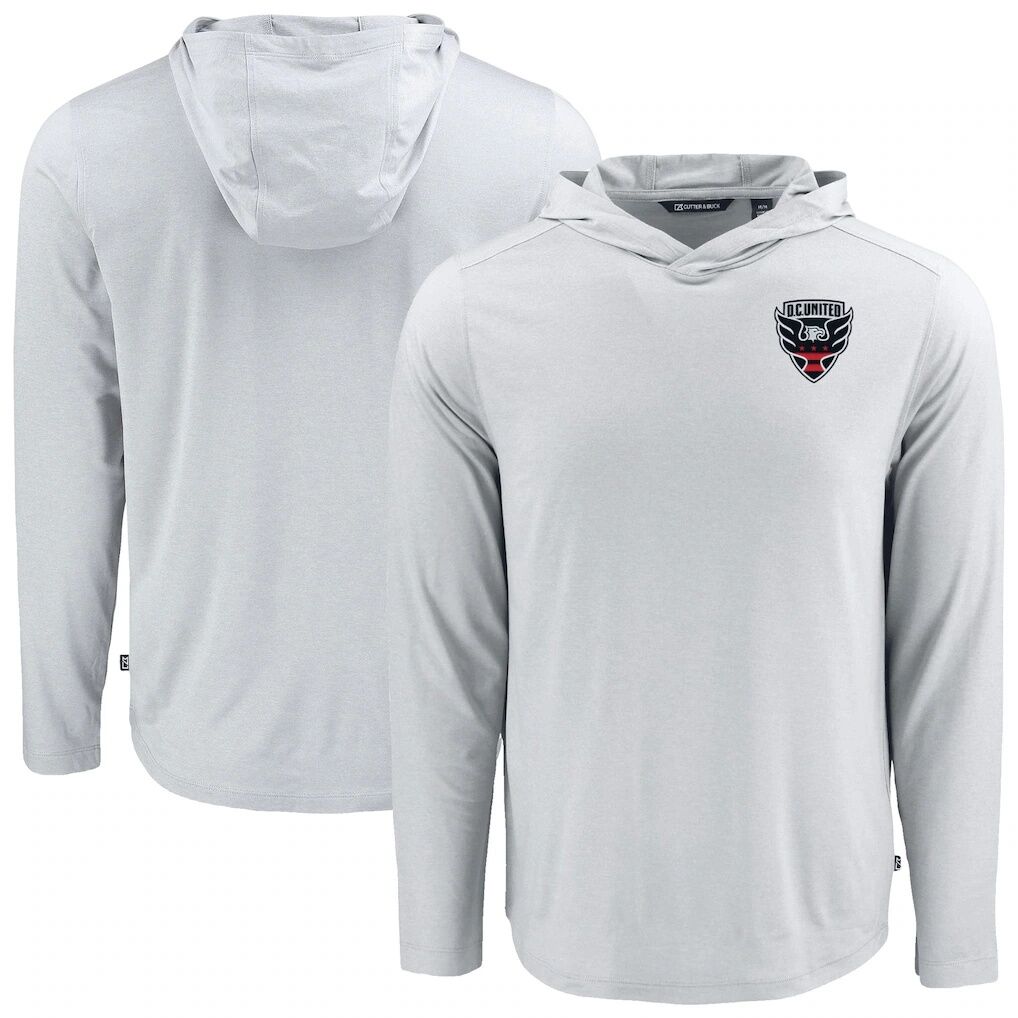 D.C. United Cutter & Buck Coastline Epic Comfort Eco Recycled Long Sleeve Hoodie T-Shirt