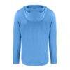 Charlotte FC Cutter & Buck Coastline Epic Comfort Eco Recycled Long Sleeve Hoodie T-Shirt - Blue - Detail View