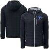 CF Montreal Cutter & Buck Rainier Primaloft Eco Raglan Full-Zip Hybrid Jacket - Black - Front View