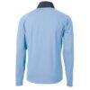 FC Dallas Cutter & Buck Adapt Eco Knit Hybrid Recycled Quarter-Zip Pullover Top - Powder Blue - Detail View