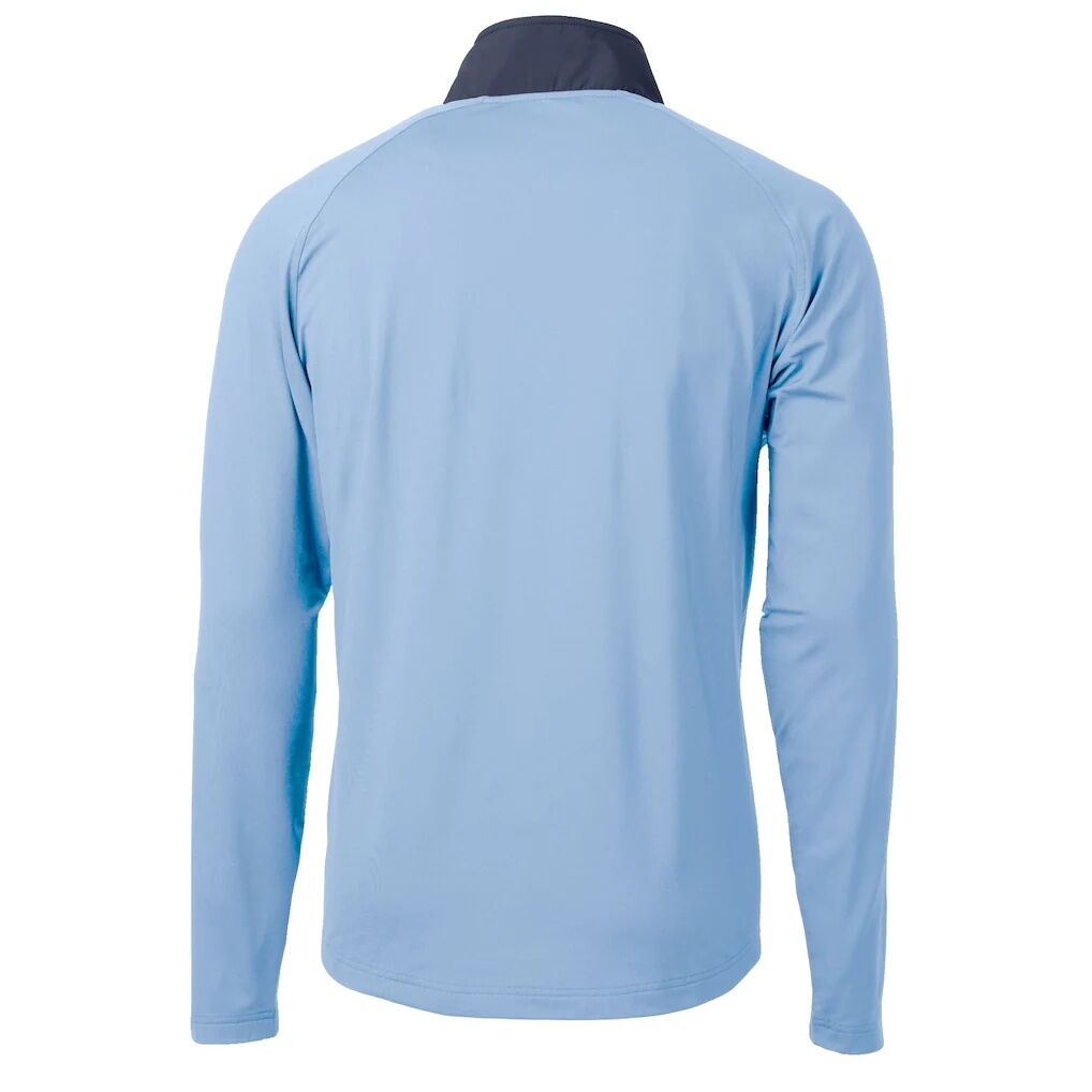 FC Dallas Cutter & Buck Adapt Eco Knit Hybrid Recycled Quarter-Zip Pullover Top - Powder Blue