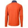 New York City FC Cutter & Buck Adapt Eco Knit Hybrid Recycled Quarter-Zip Pullover Top - Orange - Detail View