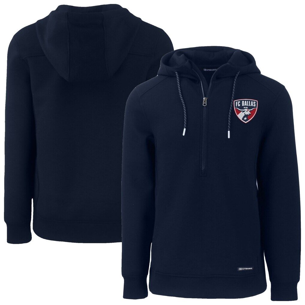 FC Dallas Cutter & Buck Roam Eco Half-Zip Recycled Pullover Hoodie