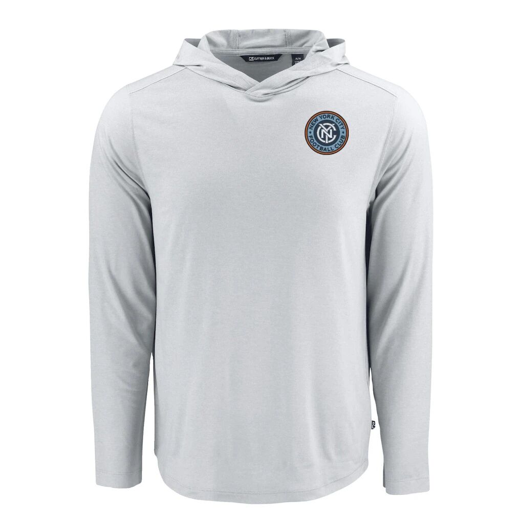 New York City FC Cutter & Buck Coastline Epic Comfort Eco Recycled Long Sleeve Hoodie T-Shirt