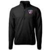 FC Dallas Cutter & Buck Cascade Eco Fleece Quarter-Zip Jacket - Black - Side View