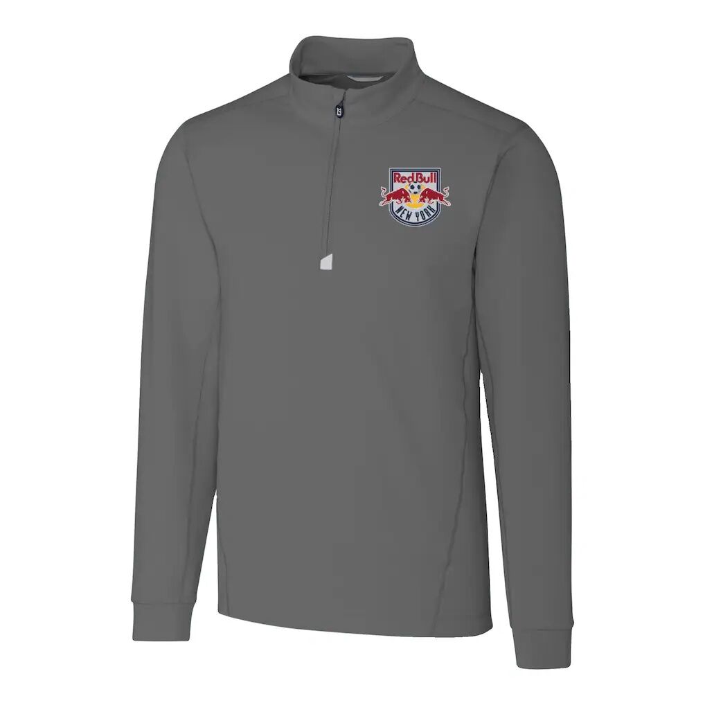 New York Red Bulls Cutter & Buck Traverse Stretch Eco Quarter-Zip Pullover Top