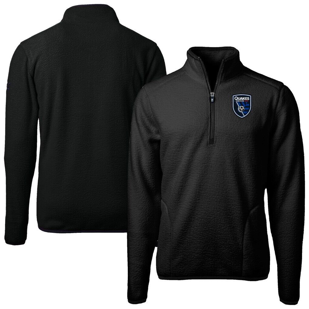 San Jose Earthquakes Cutter & Buck Cascade Eco Fleece Quarter-Zip Jacket