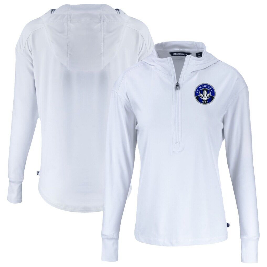 CF Montreal Cutter & Buck Women's Daybreak Eco Recycled Half-Zip Hoodie