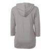 CF Montreal Cutter & Buck Women's Virtue Eco Pique Recycled Half-Zip Pullover Hoodie - Gray - Detail View