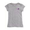 Abilene Christian University Wildcats Vive La Fete Girls Youth Impressions Artwork Fitted T-Shirt - Gray - Side View
