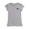 Akron Zips Vive La Fete Girls Youth Impressions Artwork Fitted T-Shirt - Gray - Side View