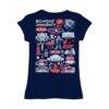 Belmont Bruins Vive La Fete Youth Impressions Artwork Fitted T-Shirt - Navy - Detail View