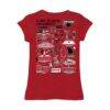Clark Atlanta University Panthers Vive La Fete Youth Impressions Artwork Fitted T-Shirt - Red - Detail View