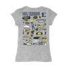 ETSU Buccaneers Vive La Fete Youth Impressions Artwork Fitted T-Shirt - Heather Gray - Detail View
