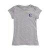 ETSU Buccaneers Vive La Fete Youth Impressions Artwork Fitted T-Shirt - Heather Gray - Side View