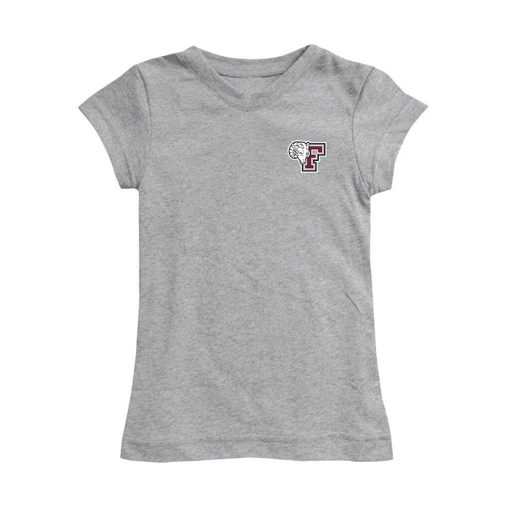 Fordham Rams Vive La Fete Youth Impressions Artwork Fitted T-Shirt - Heather Gray