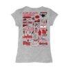 Clark Atlanta University Panthers Vive La Fete Girls Toddler Impressions Artwork T-Shirt - Heather Gray - Detail View