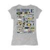 ETSU Buccaneers Vive La Fete Girls Toddler Impressions Artwork T-Shirt - Heather Gray - Detail View