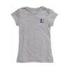 ETSU Buccaneers Vive La Fete Girls Toddler Impressions Artwork T-Shirt - Heather Gray - Side View
